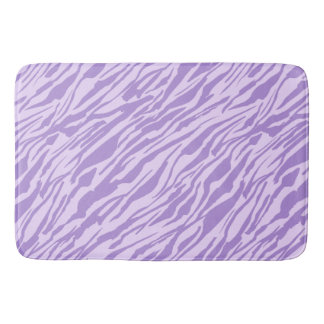 Paarse zebra strepen patroon badmat