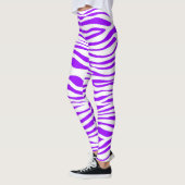 Paarse Zebrastripes Leggings (Links)