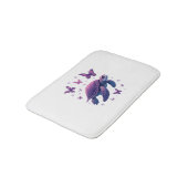 Paarse - Zee Turtle Butterfly T-shirt Badmat (Gekanteld)