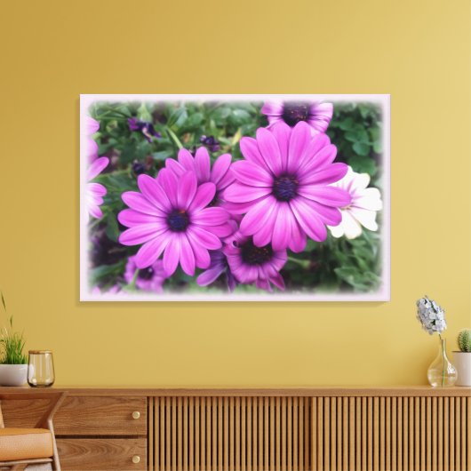 Paarse zeeduivel canvas afdruk (Insitu (Woonkamer))