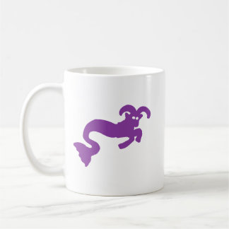 Paarse Zeegeit Zodiac Silhouet Mok