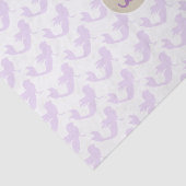 Paarse Zeemeermin Aangepaste Gepersonaliseerde Mon Tissuepapier (Detail)