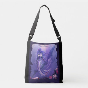 Paarse Zeemeermin Crossbody Tas