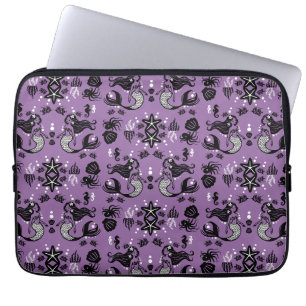Paarse Zeemeermin Fantasie Laptop Sleeve