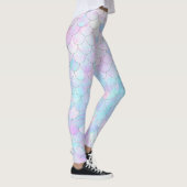 Paarse zeemeermin holografisch iriserend leggings (Rechts)