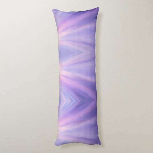 Paarse zeemeermin lichaamskussen (Achterkant (Verticaal))