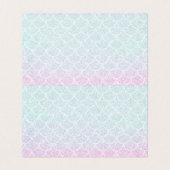 Paarse Zeemeermin Meisje Baby shower Tafelnummer (Binnenkant ongevouwen)