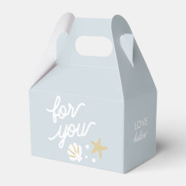 Paarse zeemeermin partij zeeschelpen gepersonalise bedankdoosjes