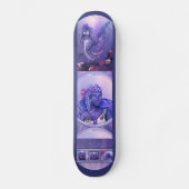 Paarse Zeemeermin Skateboard (Voorkant)