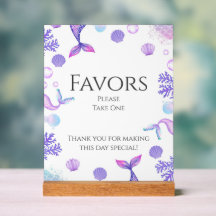 Paarse zeemeermin thema verjaardagsfeestje gunsten