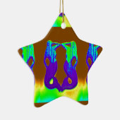 paarse zeemeerminnen keramisch ornament (Rechts)