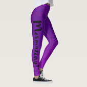 Paarse Zeemeerminnvrouwen Leggings (Rechts)