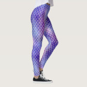 Paarse zeemeerminschaal Leggings (Rechts)