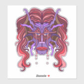 Paarse Zeerman Sticker (Vel)