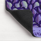 Paarse zeeschelpen muismat (Hoek)