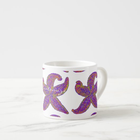 paarse zeester Thunder_Cove elke kleur Espresso Kop (Voorkant rechts)