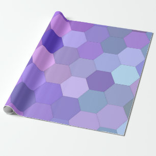 paarse zeskantpapier cadeaupapier