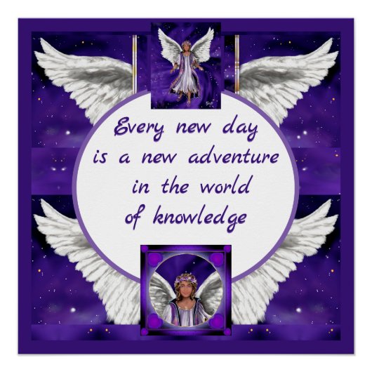 paarse ziel perfect poster (Voorkant)