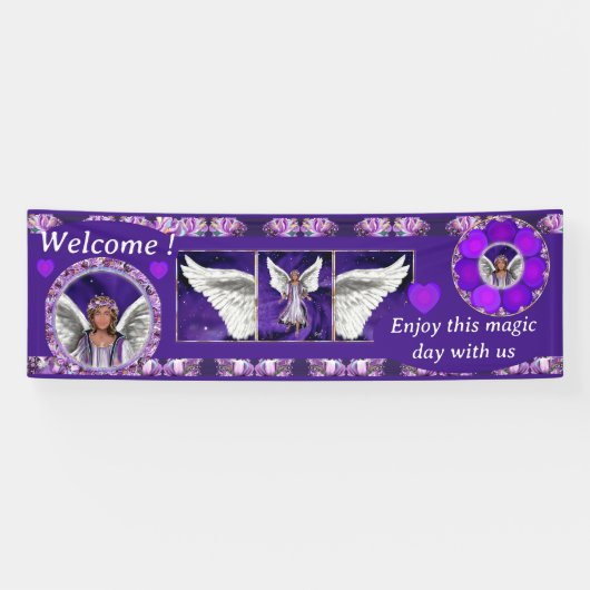 Paarse ziel spandoek (Horizontaal)