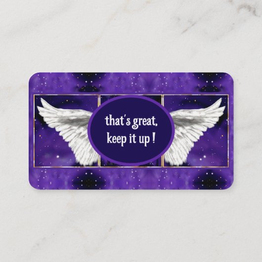 paarse ziel visitekaartje (Achterkant)