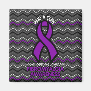 Paarse Zig Zag...Fibro Magneet