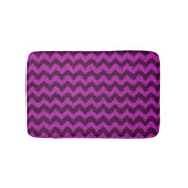 Paarse Zig Zag Glitter Badmat (Voorkant)