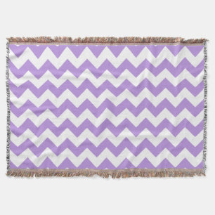 Paarse zigzag, Paarse chevron, geometrisch patroon Deken