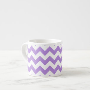 Paarse zigzag, Paarse chevron, geometrisch patroon Espresso Kop