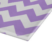 Paarse zigzag, Paarse chevron, geometrisch patroon Snijplank (Hoek)