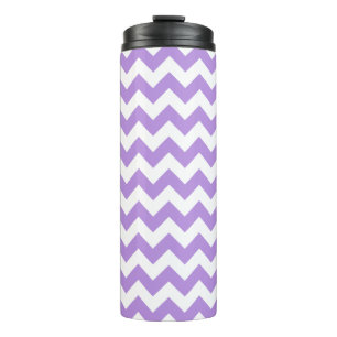 Paarse zigzag, Paarse chevron, geometrisch patroon Thermosbeker