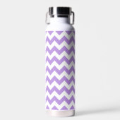 Paarse zigzag, Paarse chevron, geometrisch patroon Waterfles (Voorkant)
