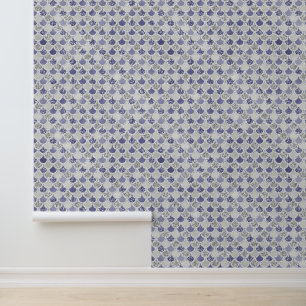 Paarse zilveren glitter zeemeermin behang