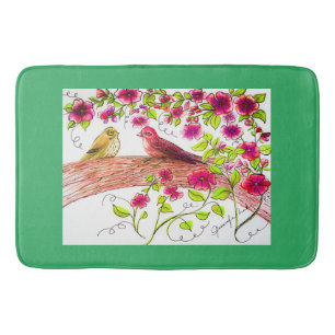 Paarse-zoeklijstrunner Badmat