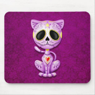 Paarse Zombie Sugar Kitten Muismat