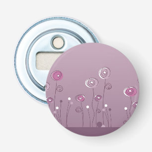 Paarse zomer button flesopener