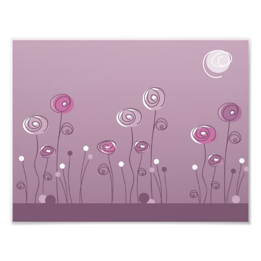 Paarse zomer foto afdruk (Voorkant)