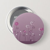 Paarse zomerButton Ronde Button 7,6 Cm (Voorkant /achterkant)