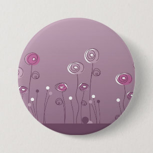 Paarse zomerButton Ronde Button 7,6 Cm