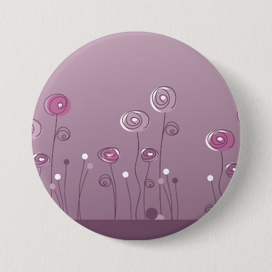 Paarse zomerButton Ronde Button 7,6 Cm (Voorkant)
