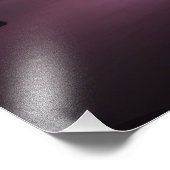 Paarse zon boven water foto afdruk (Hoek)