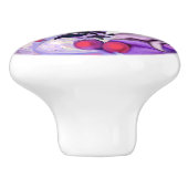 Paarse zon Fairy Ceramic Knob Keramische Knop (Zijkant)