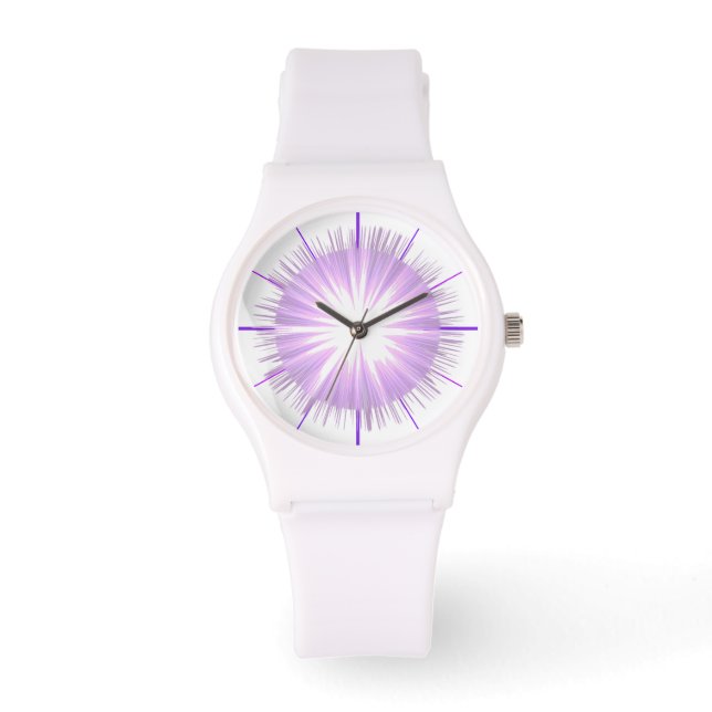 Paarse zon Fairy Watch Horloge (Voorkant)