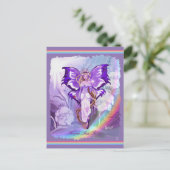 Paarse Zon Fee Ansichtkaart Briefkaart (Staand voorkant)