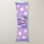 Paarse zon lichaamskussen (Voorkant Verticaal)