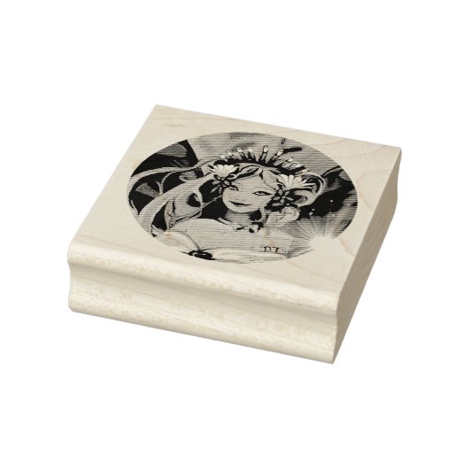 Paarse zon 	rubberstempel (Stempel)