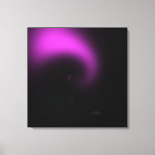 Paarse Zonne-uitbarsting Draailichten Canvas Afdruk