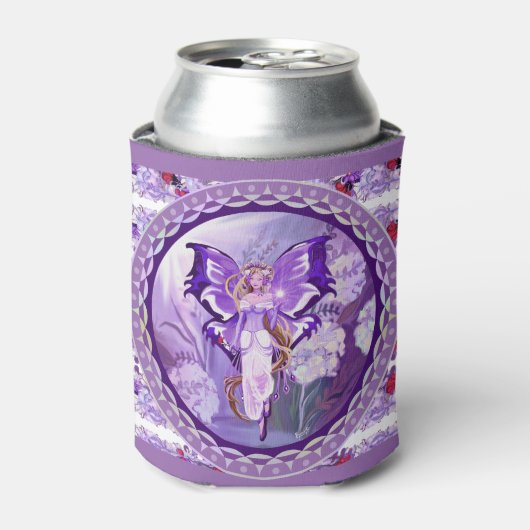 Paarse zonnebank blikjeskoeler (Blikje Voorkant)