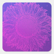 Paarse zonnebloem, van Majestic