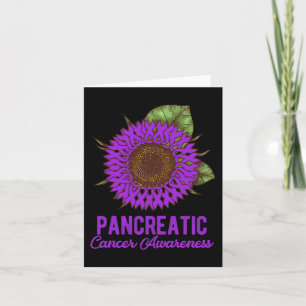 Paarse Zonnebloemenlint ondersteunt Pancreaskanker Kaart