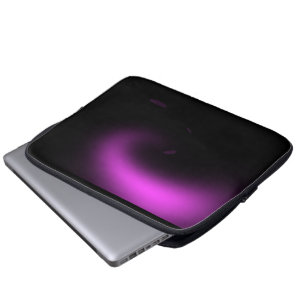 Paarse zonnestralen laptop sleeve